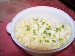ako urobiť ľahký zemiakový šalát