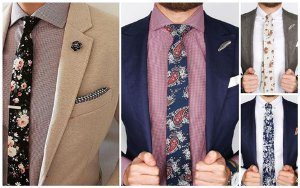 vzorované kravaty
