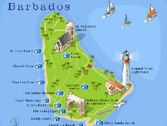 mapa Barbadosu - ako si ho užiť