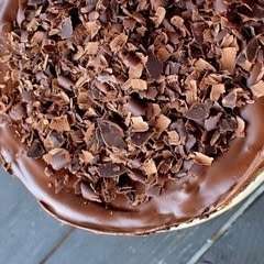 čokoládovo tvarohovú tortu