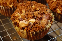 zdravé orechové muffiny